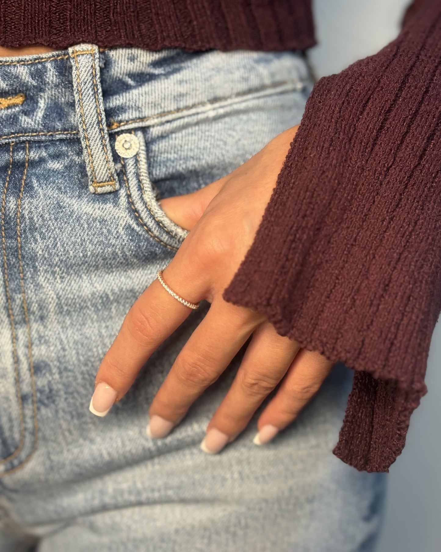Tennis Ring - 925 Silber 1,2mm