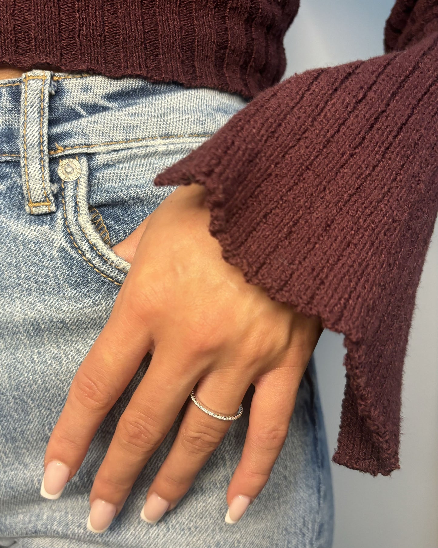 Tennis Ring - 925 Silber 1,2mm