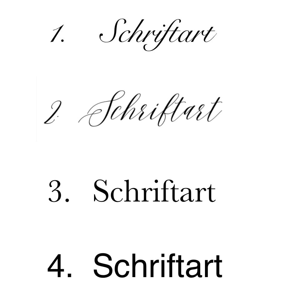 Personalisierte Banderolen für Servietten