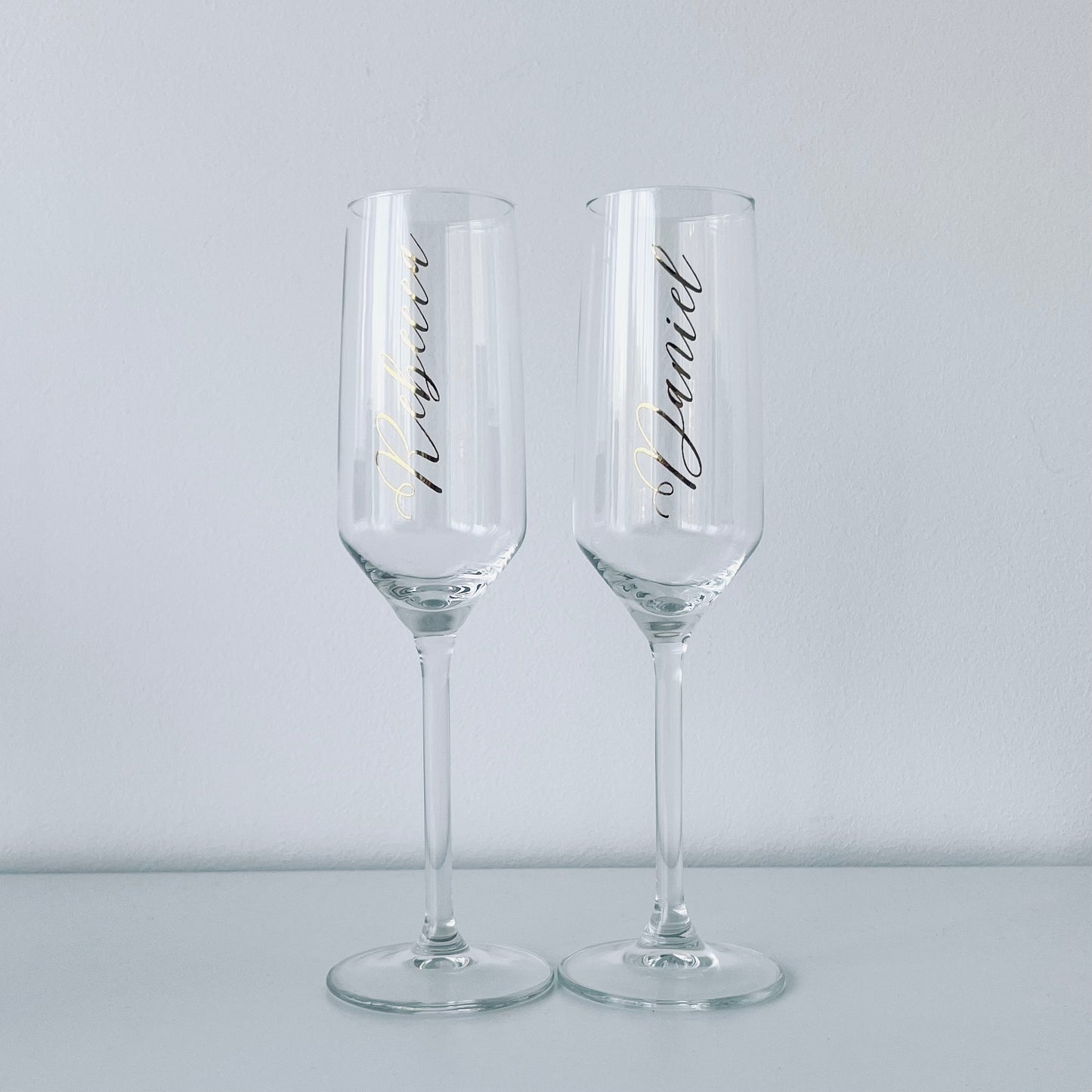 Personalisierte Sektgläser Transparent
