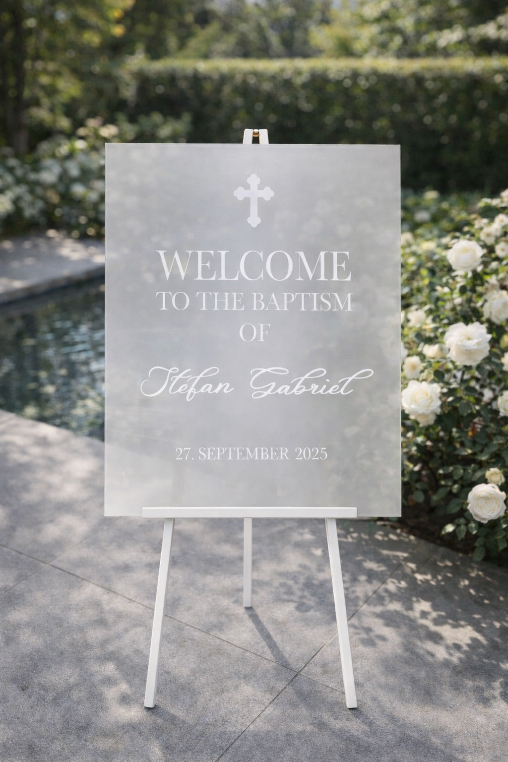Personalisiertes Willkommensschild / Empfangstafel