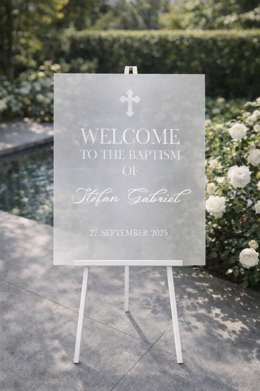 Personalisiertes Willkommensschild / Empfangstafel