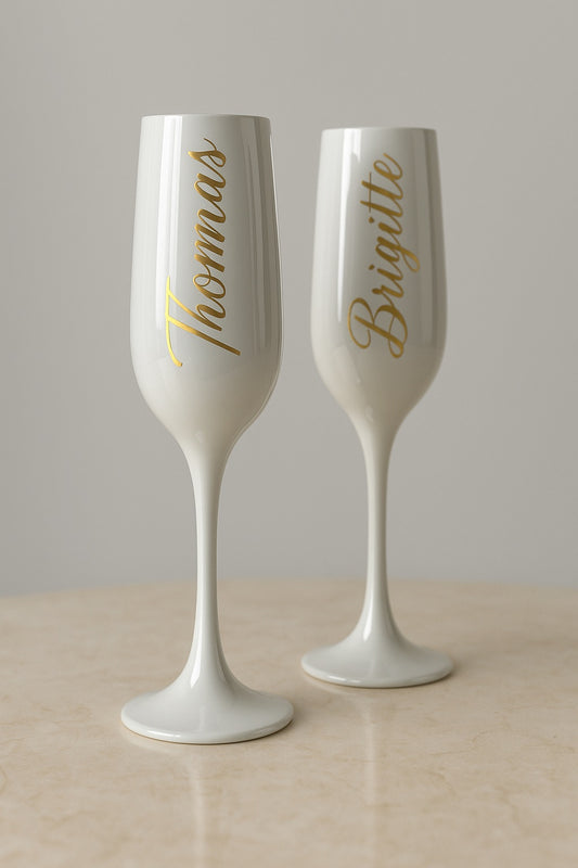 Personalisierte Sektgläser