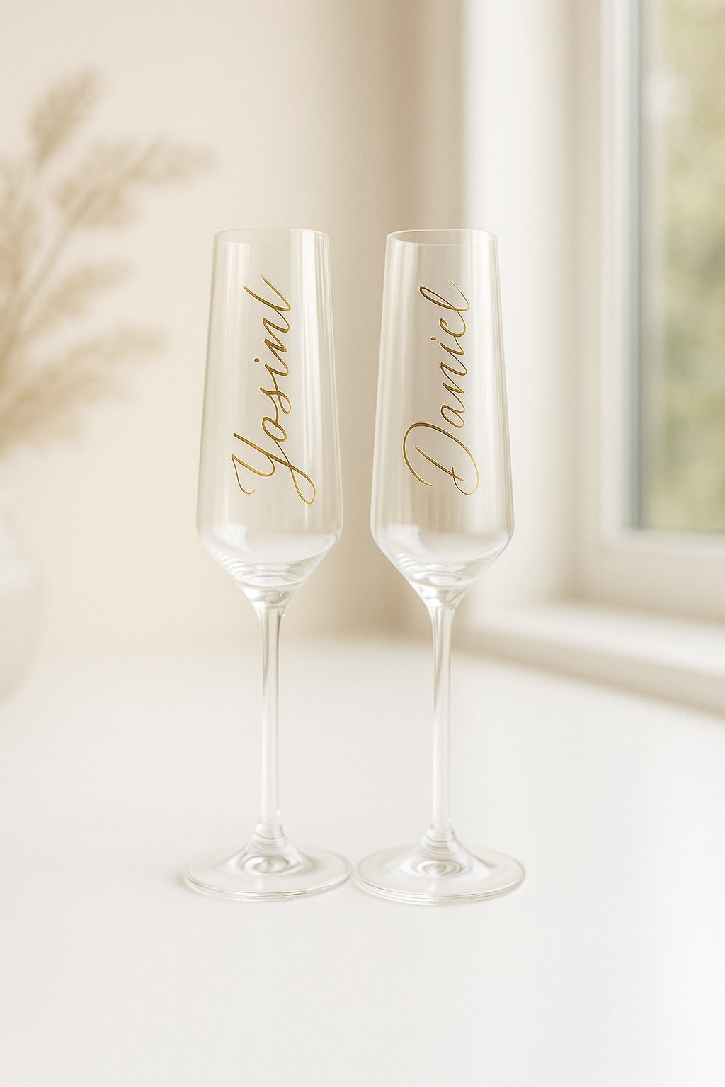 Personalisierte Sektgläser